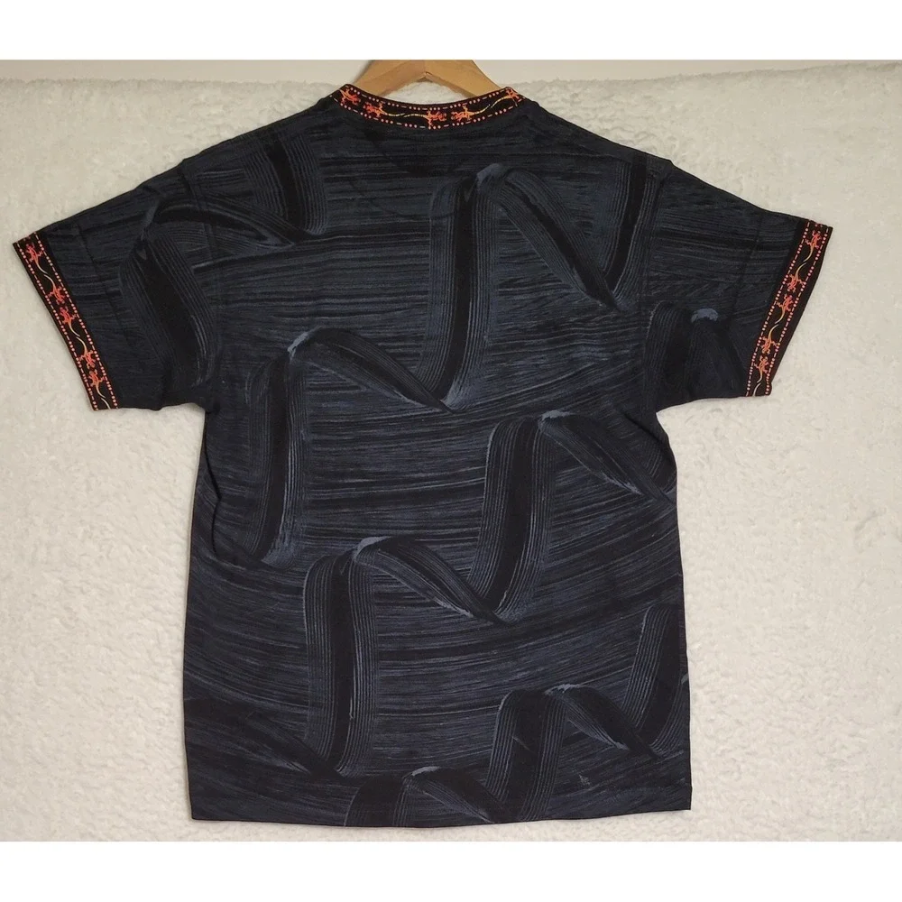 Colombia Shirt Sz M Ariari Sport Brand Black Short Sleeve Tribal Souvenir 0677 - Picture 2 of 5